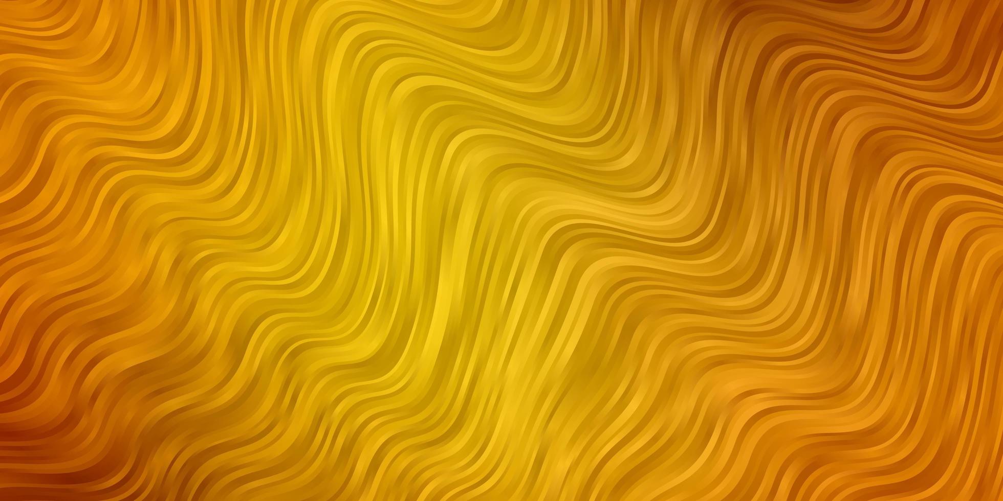 patrón de vector verde claro, amarillo con curvas.
