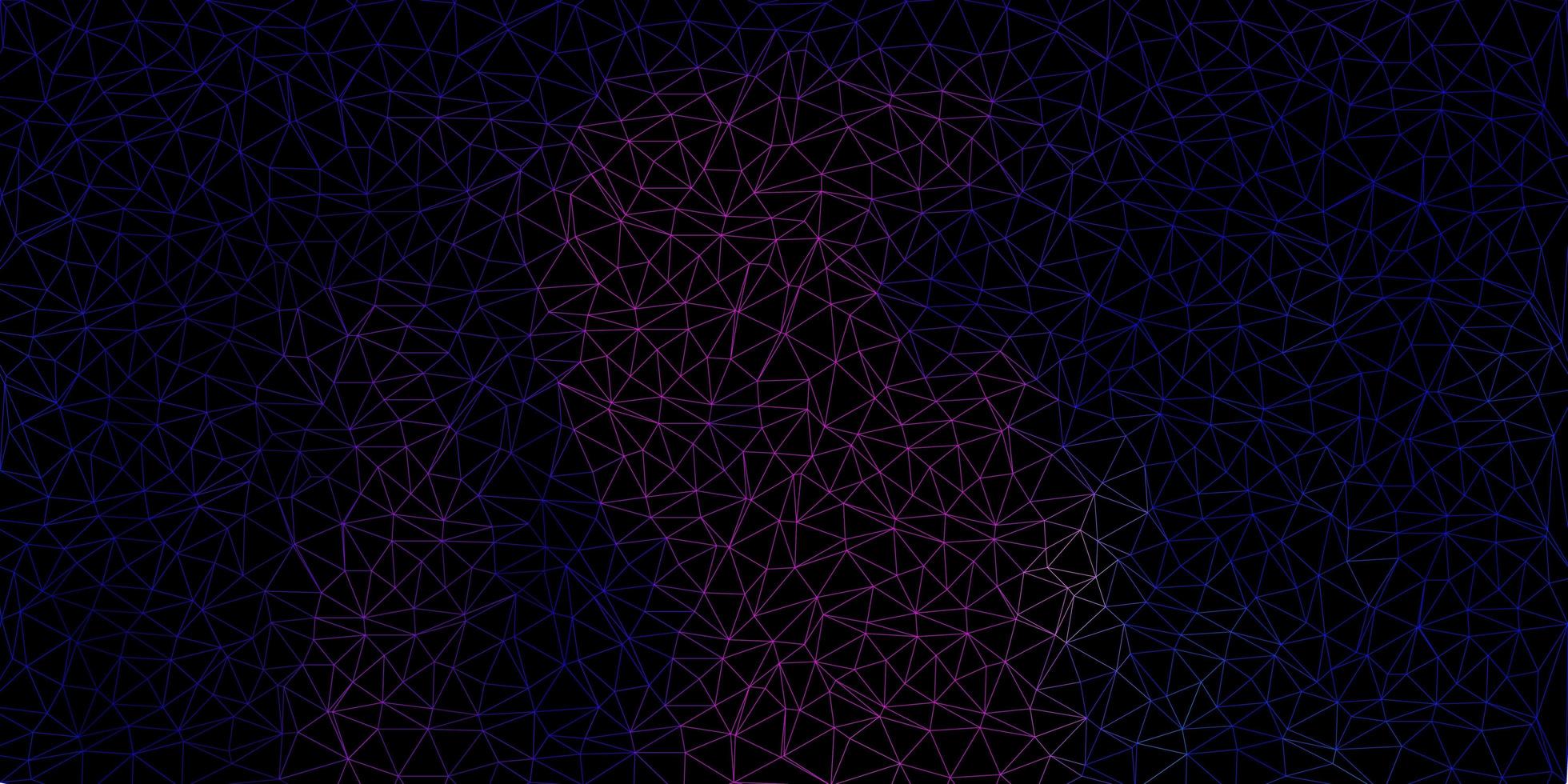 Dark pink, blue vector gradient polygon texture.