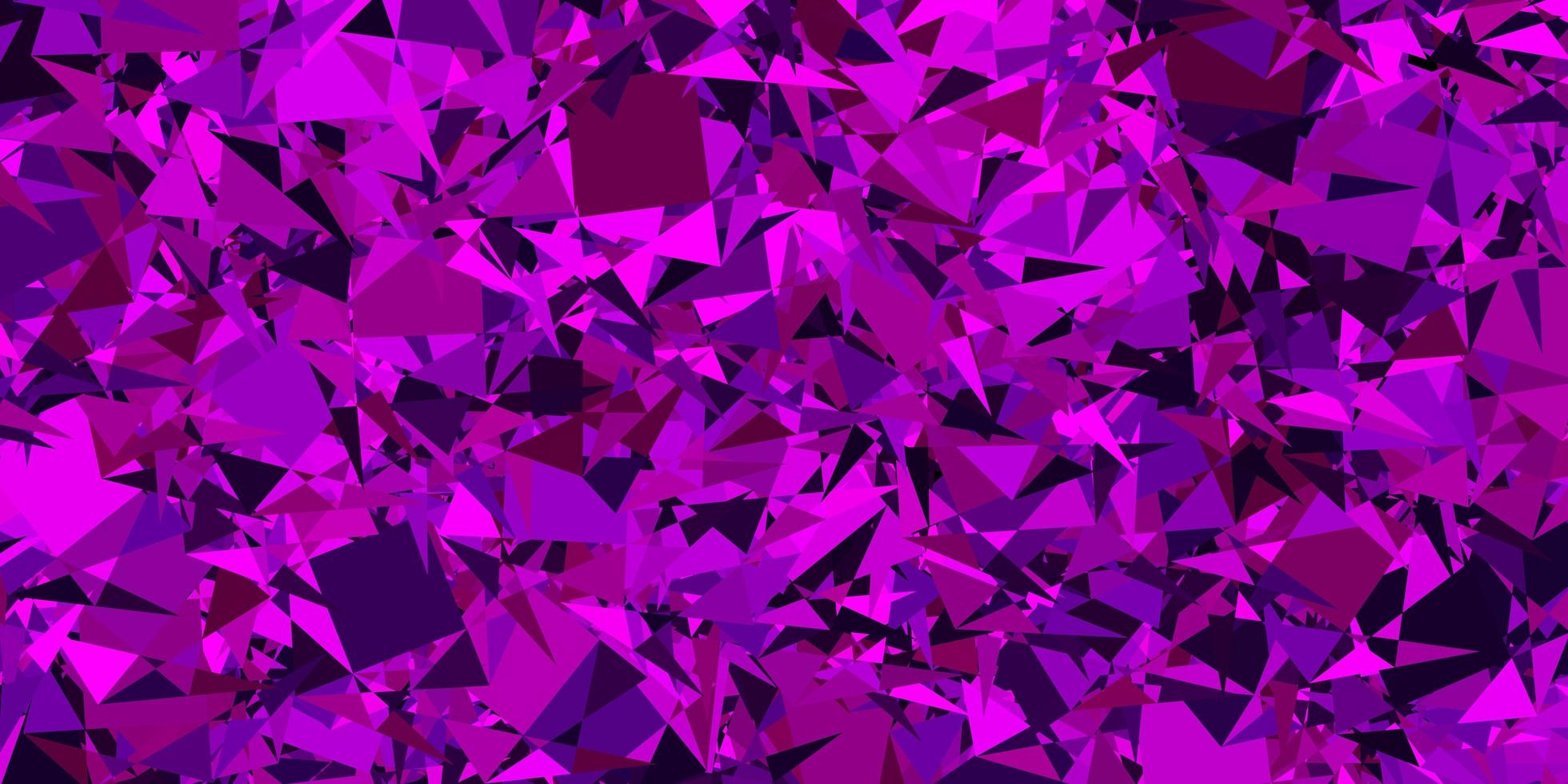 Dark Pink, Yellow vector texture with random triangles.