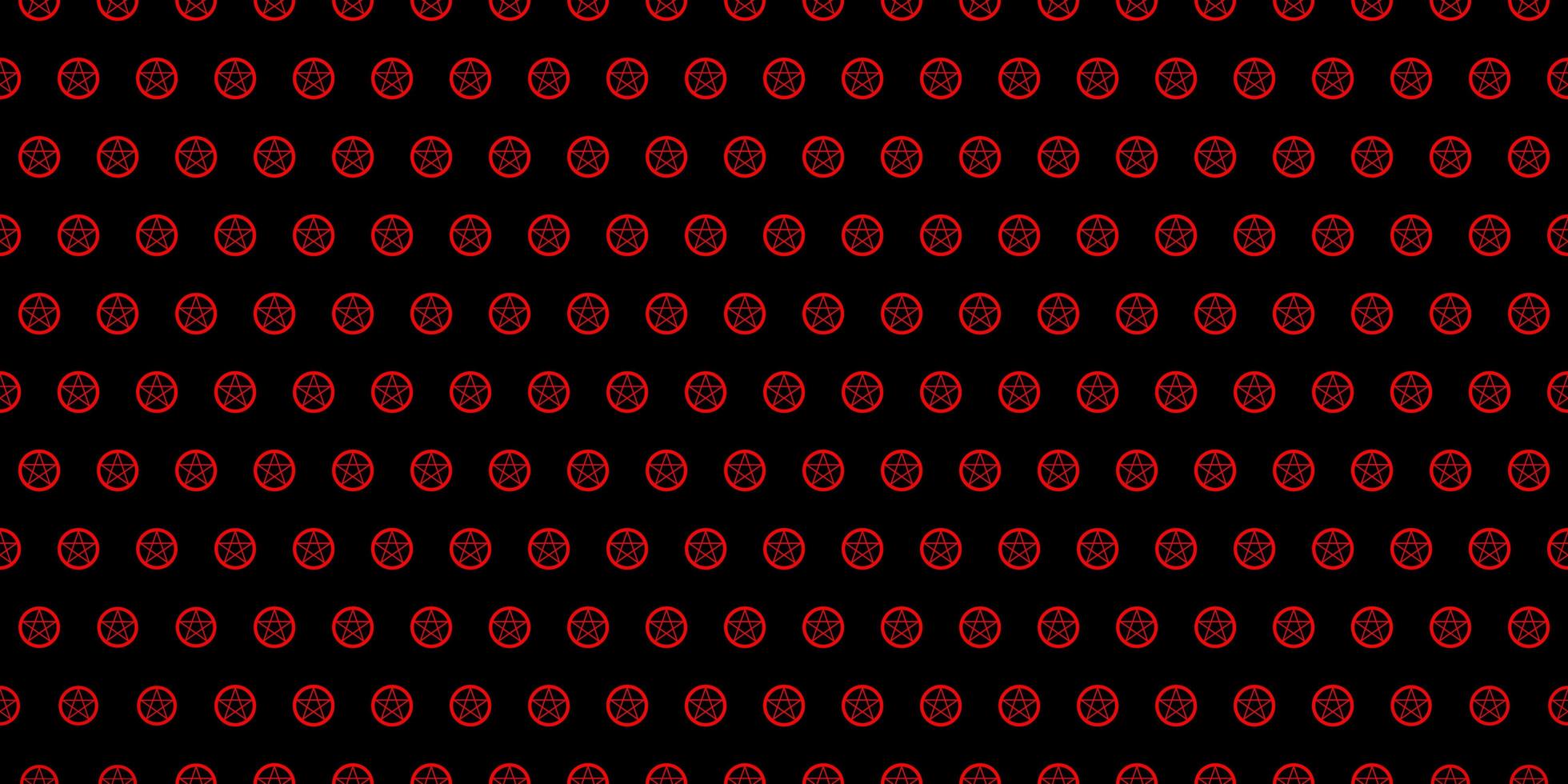 Dark Red vector pattern with magic elements.