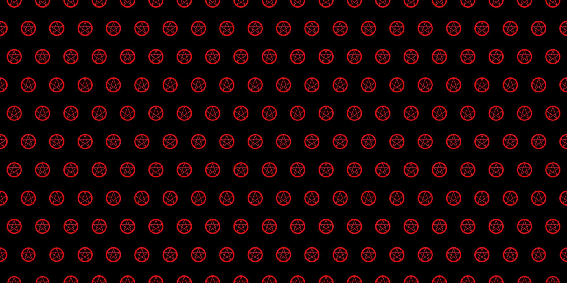 Dark Red vector pattern with magic elements.