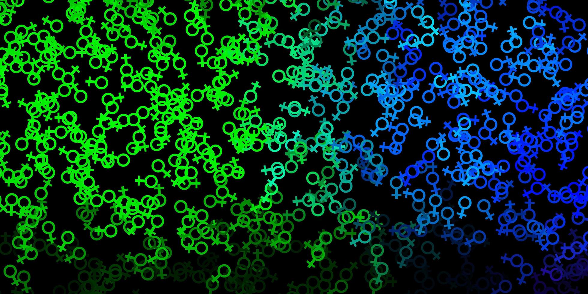 Dark Multicolor vector texture with religion symbols.