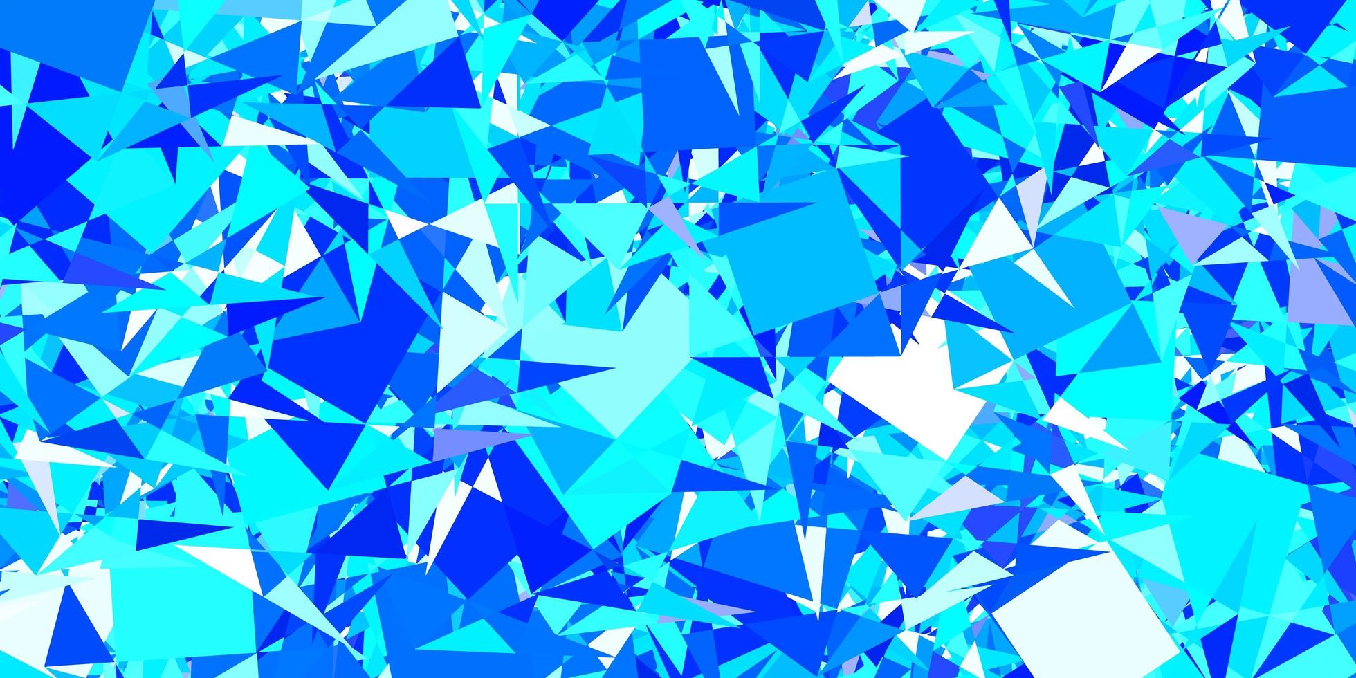 Dark BLUE vector backdrop with triangles, lines.