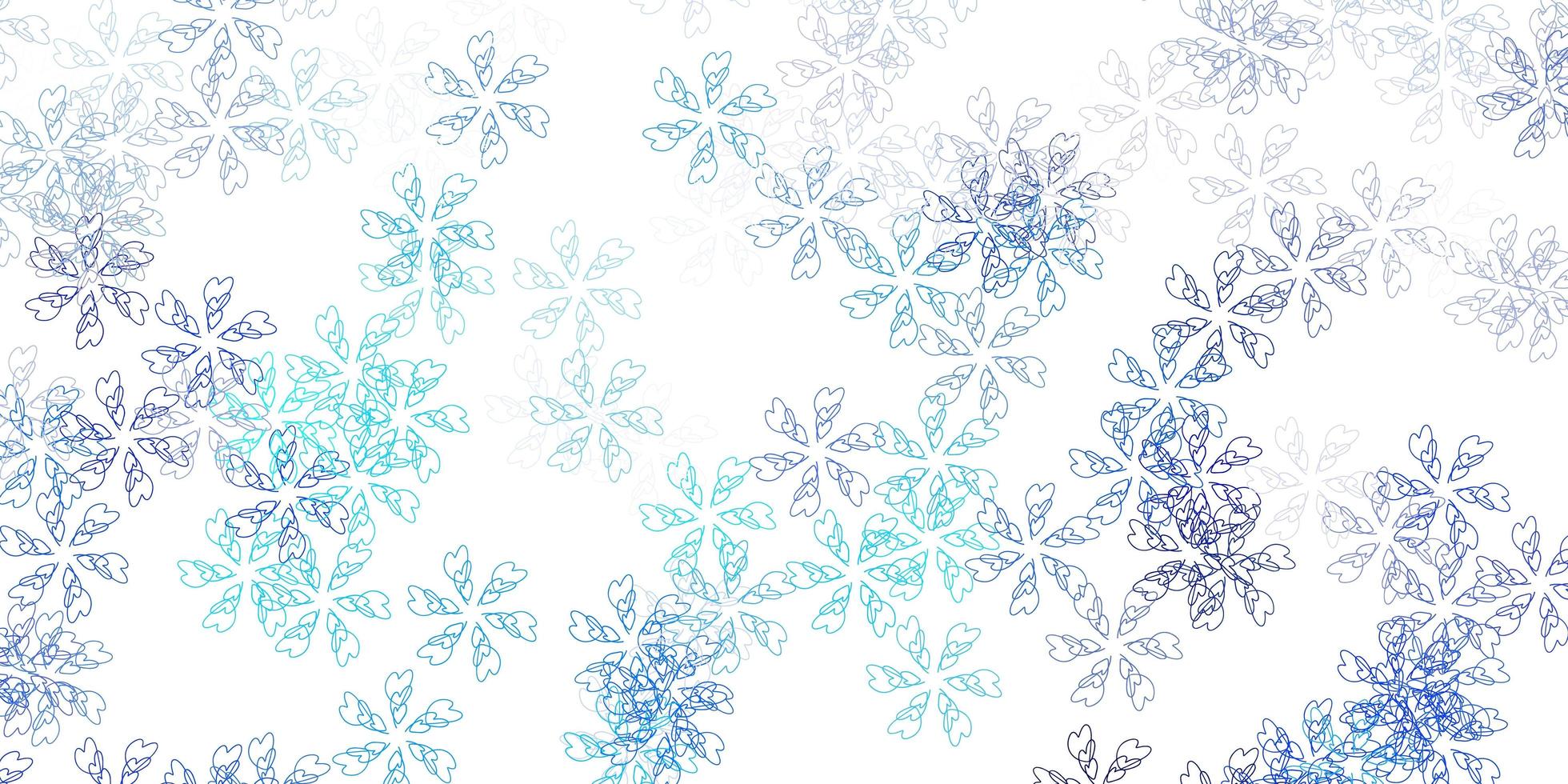 Light blue vector abstract template with leaves.