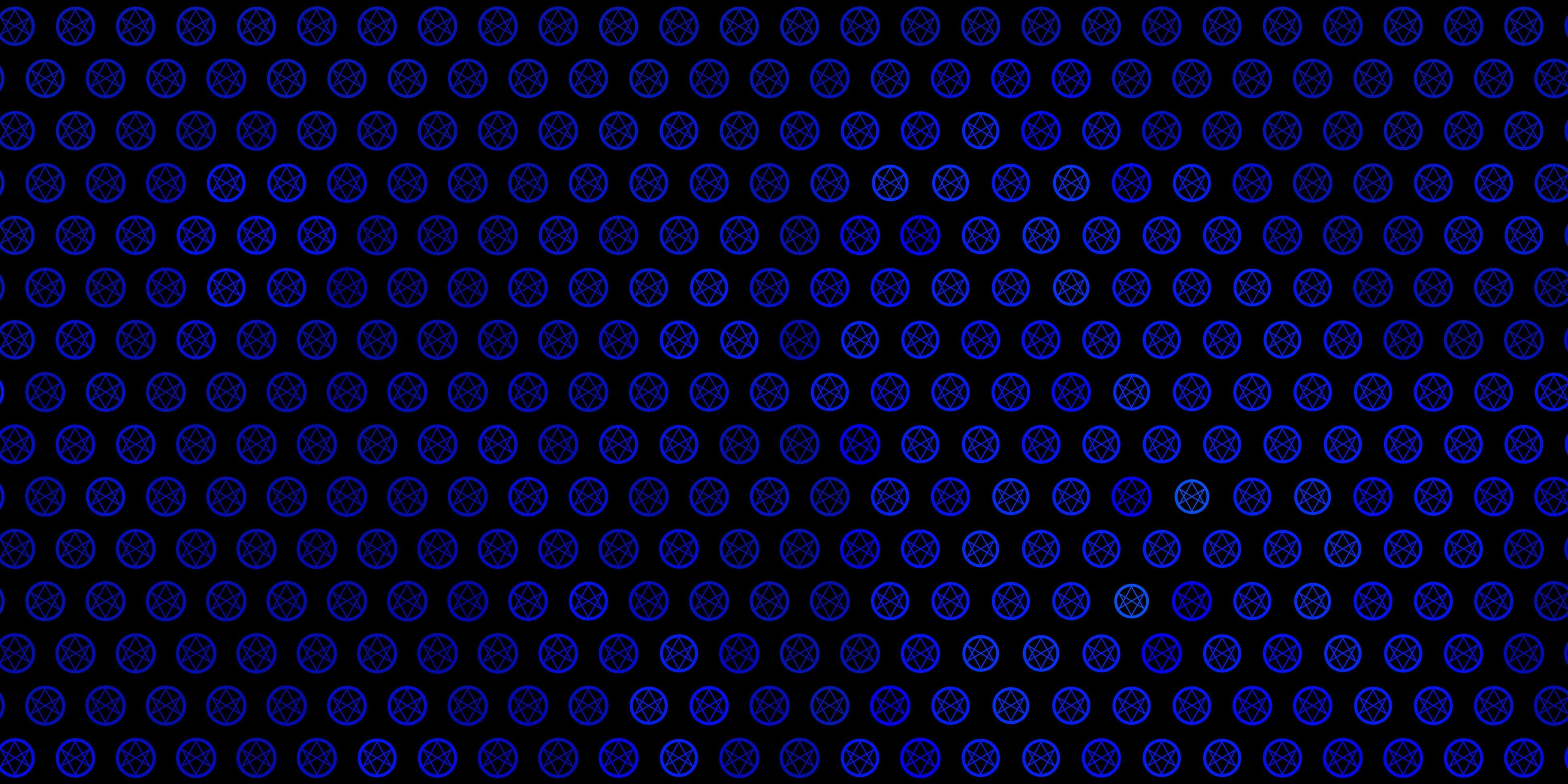 Dark BLUE vector pattern with magic elements. 2942009 Vector Art at ...