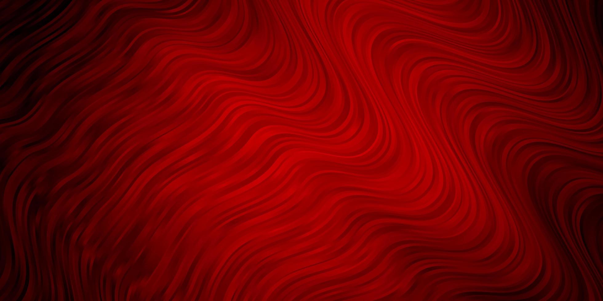Dark Red vector background with wry lines.