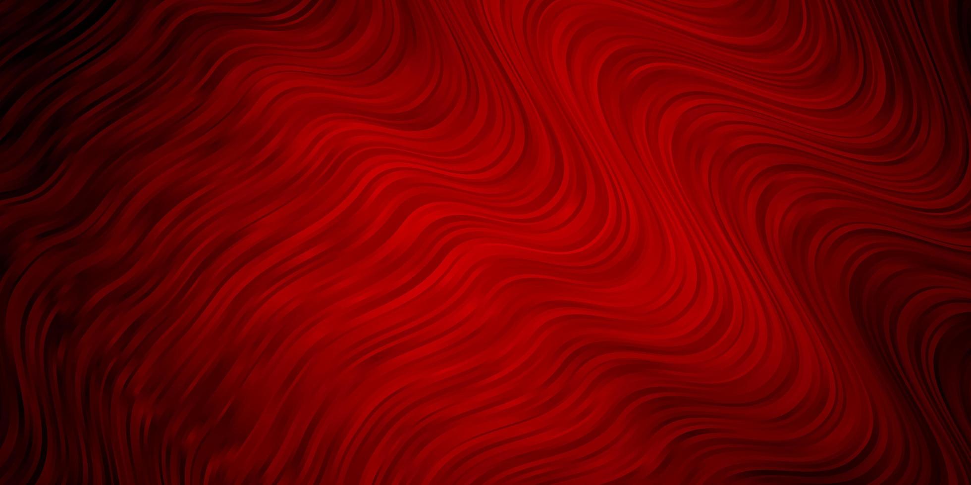 Dark Red vector background with wry lines.