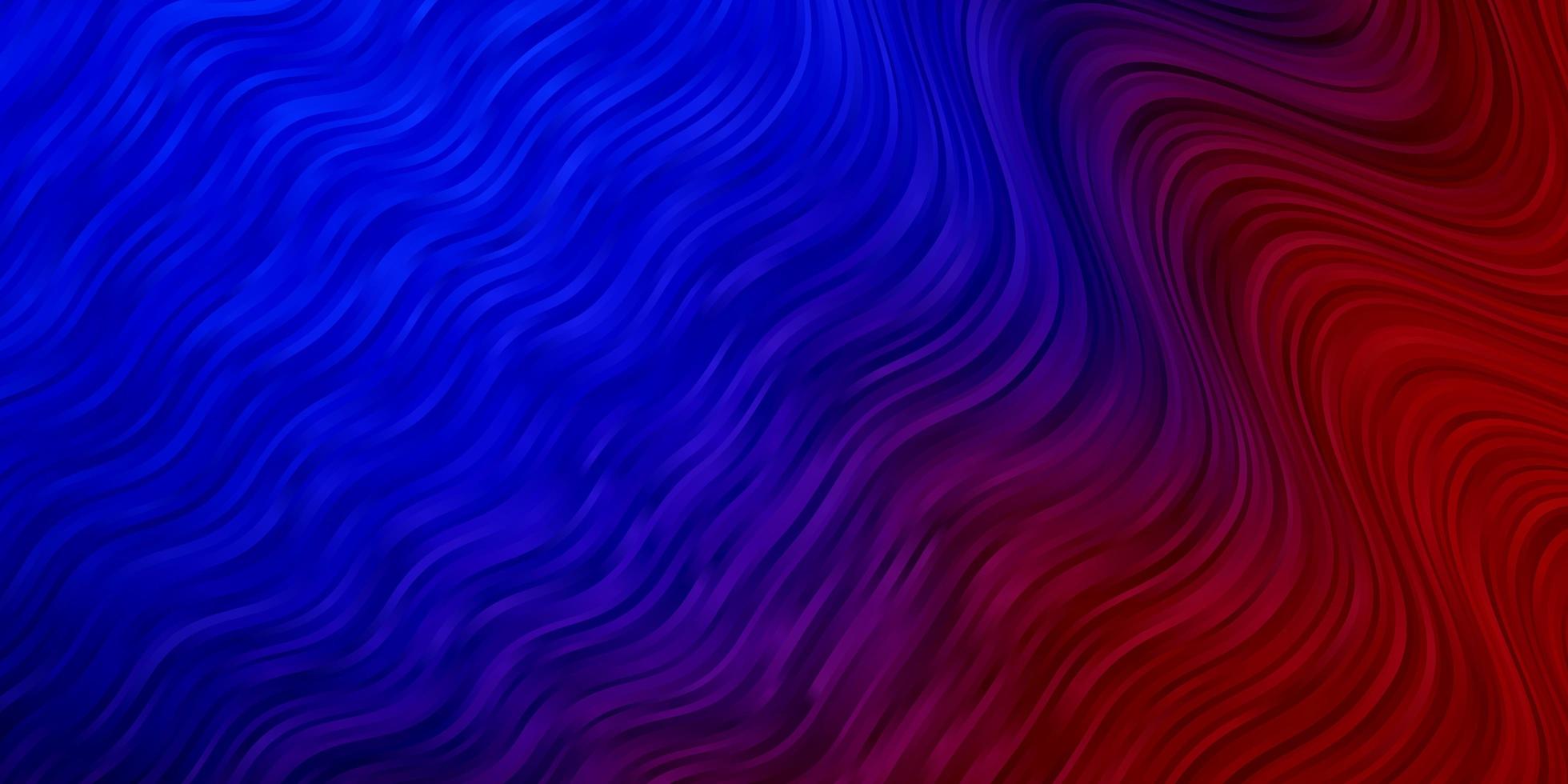Light Blue, Red vector template with curved lines.