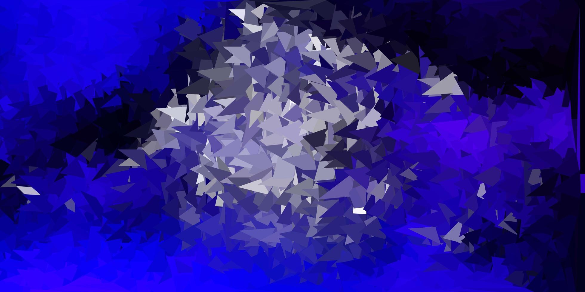 patrón de mosaico de triángulo vector púrpura oscuro.