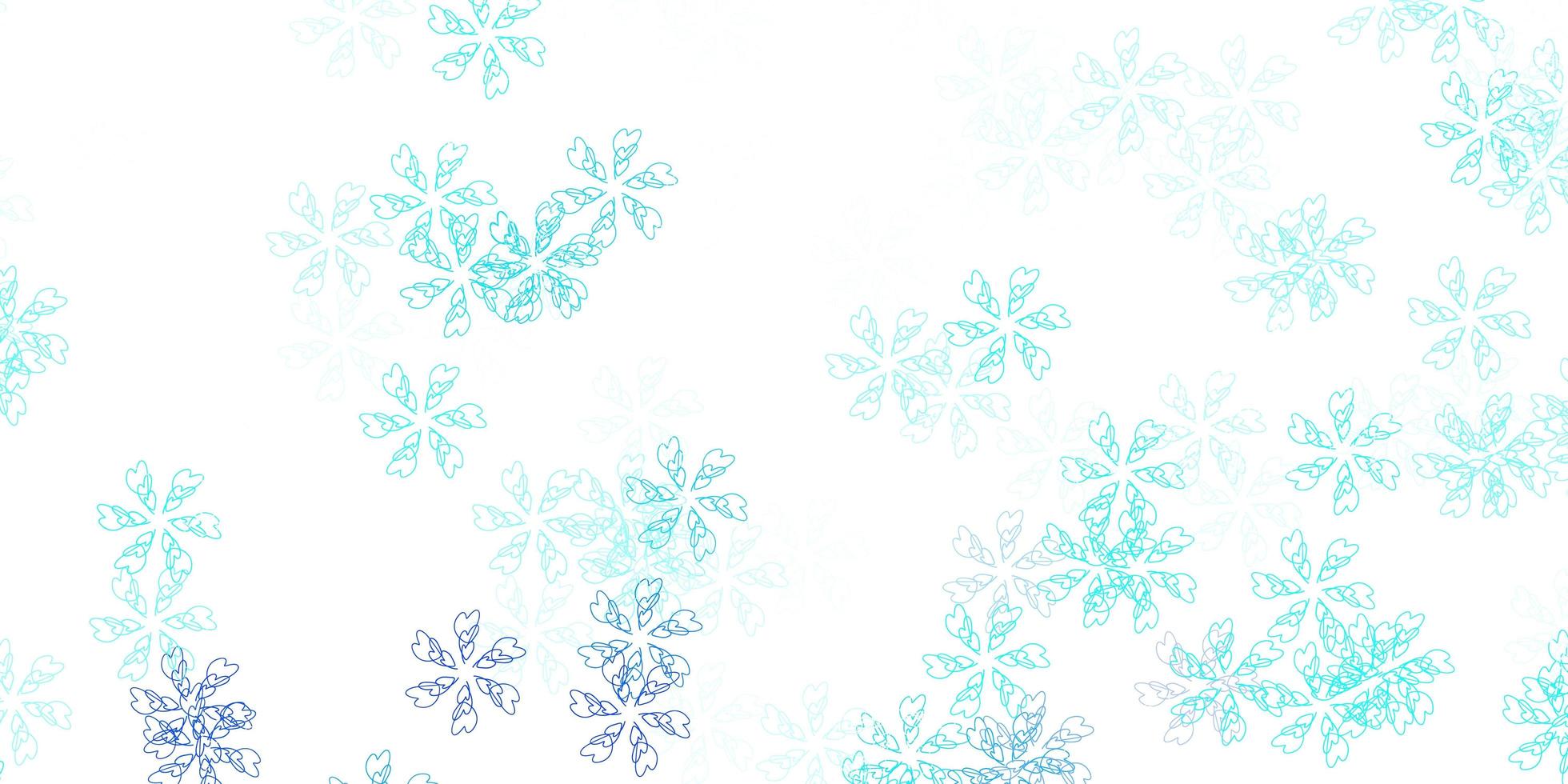 Light blue vector abstract pattern with leaves.