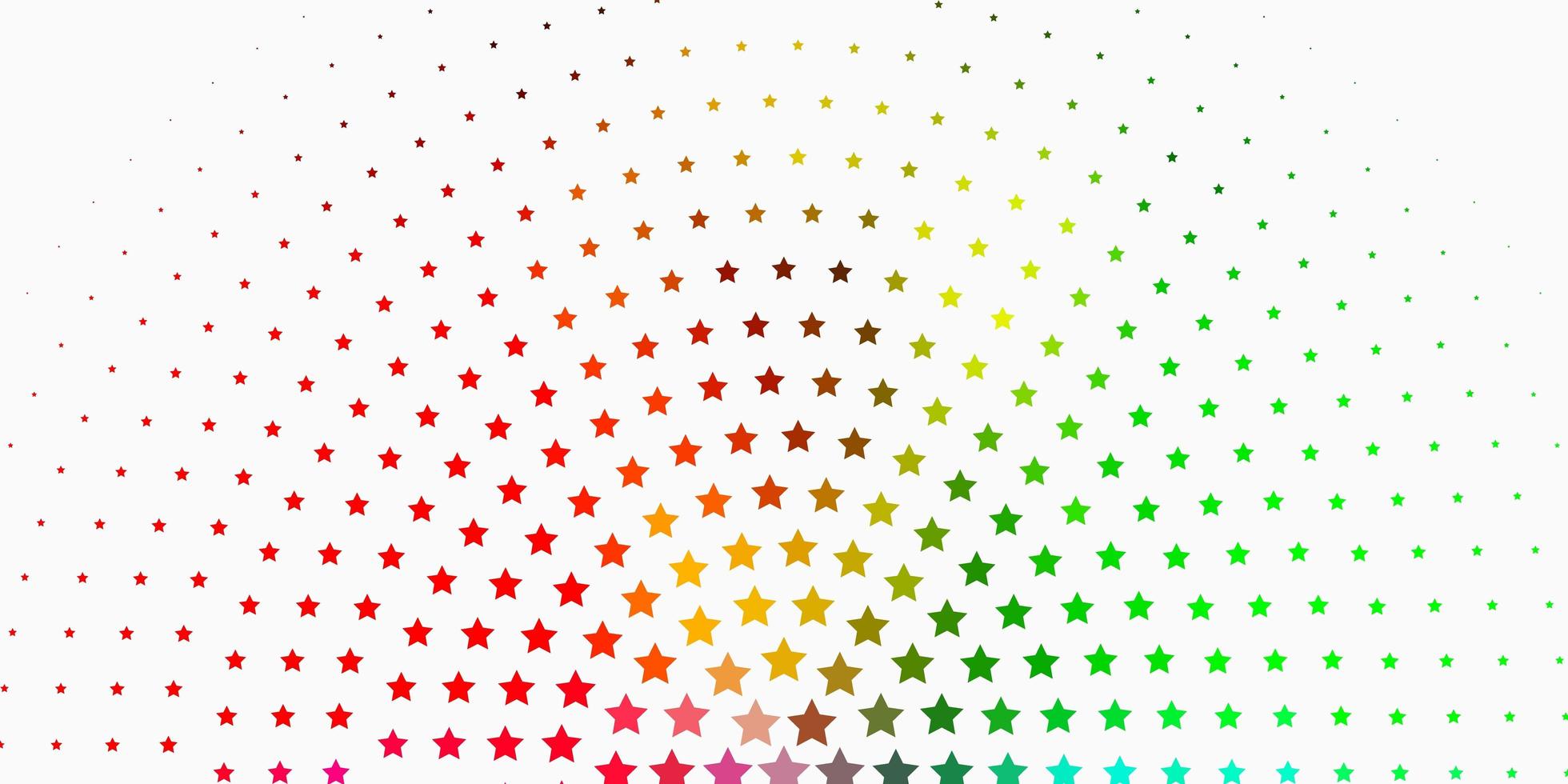 Light Multicolor vector background with colorful stars.