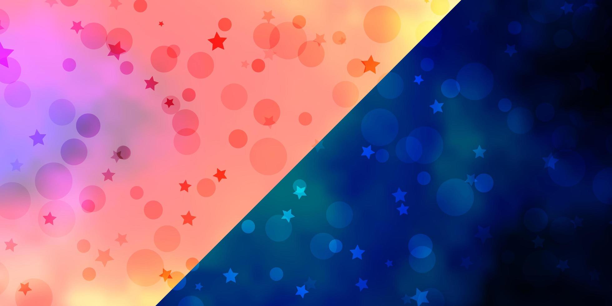 Vector texture with circles, stars.