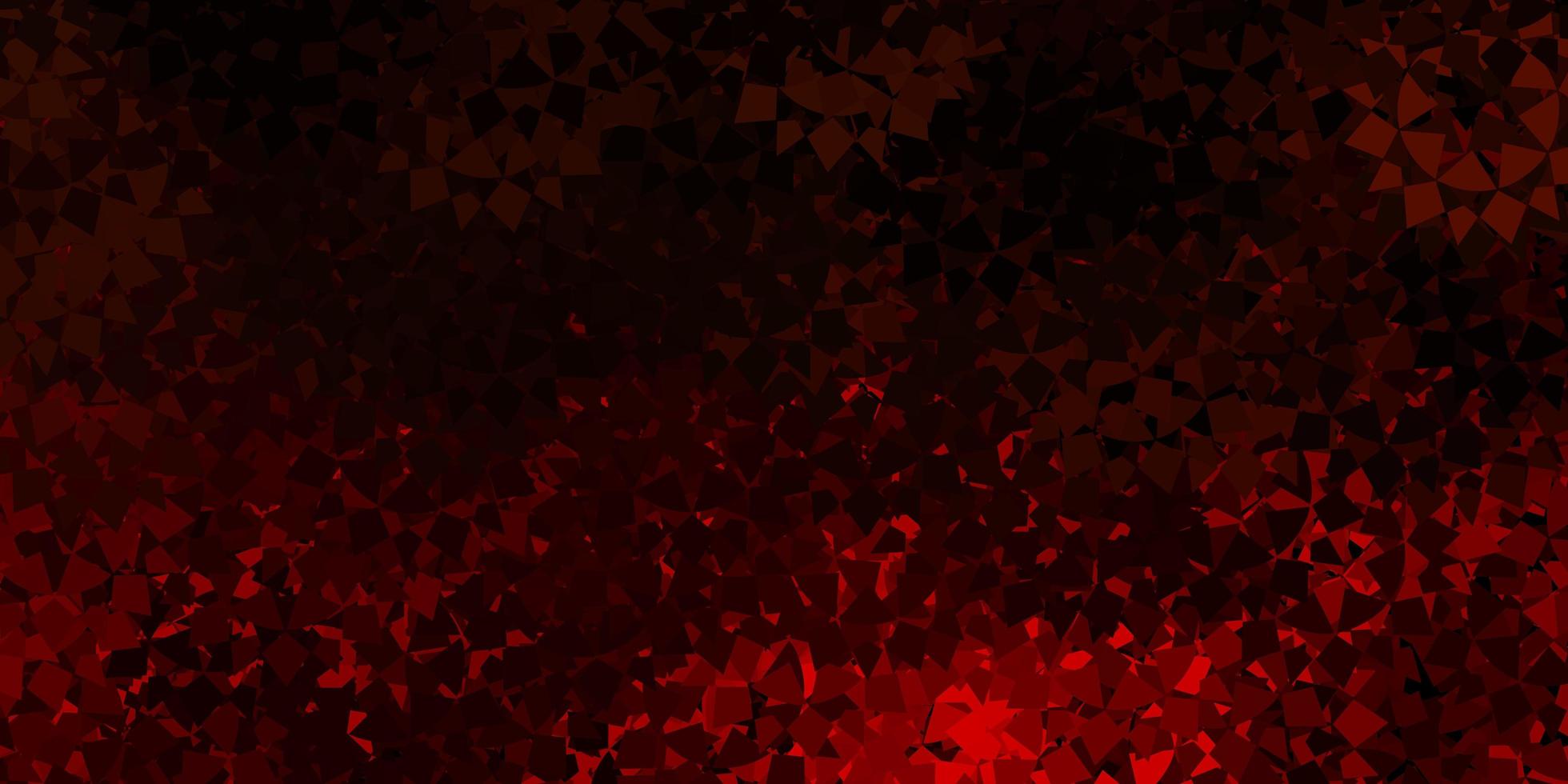 Dark orange vector background with polygonal forms.