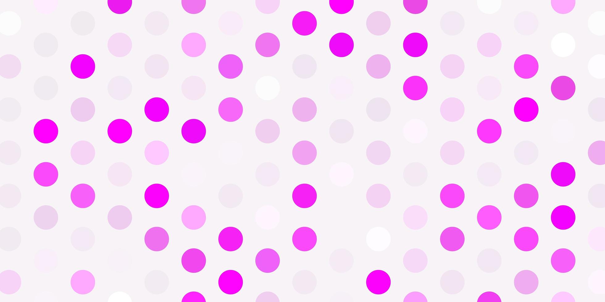 Light purple, pink vector backdrop with dots.