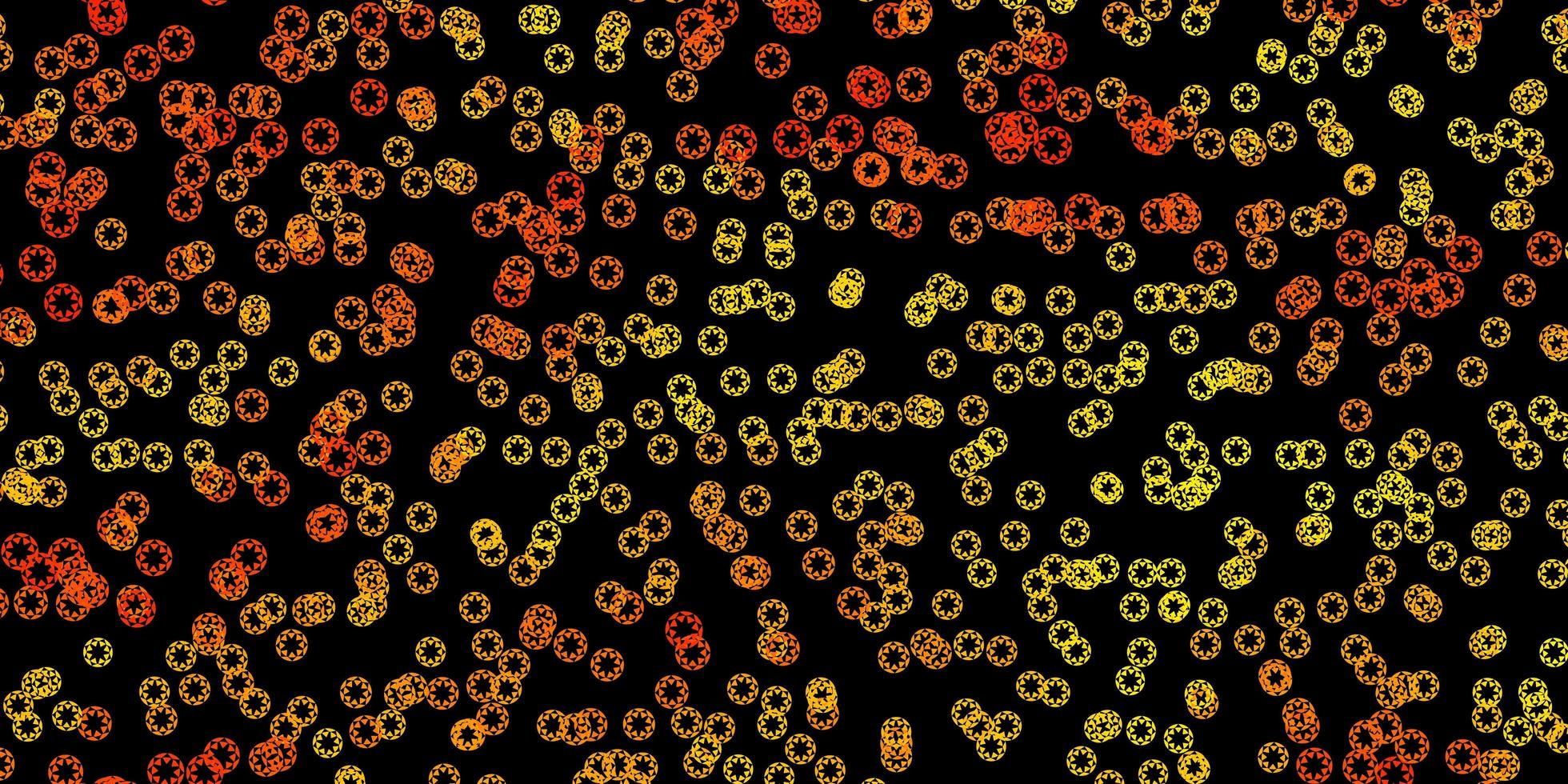 Dark yellow vector template with circles.