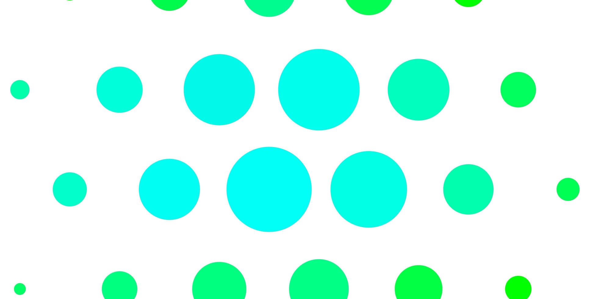 Light Green vector layout with circle shapes.