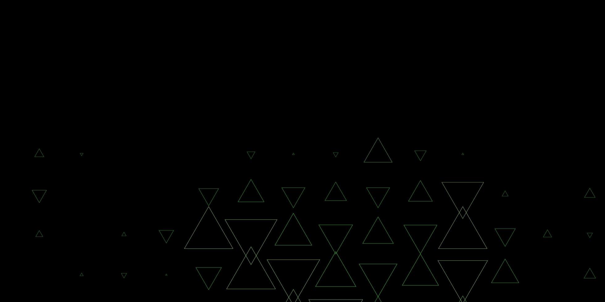 Dark Green vector template with crystals, triangles.
