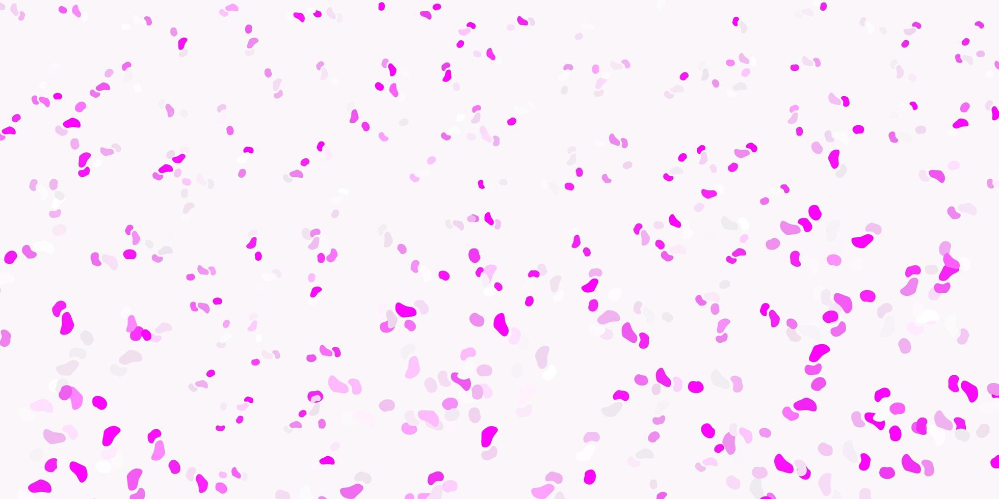 plantilla de vector de color púrpura claro, rosa con formas abstractas.