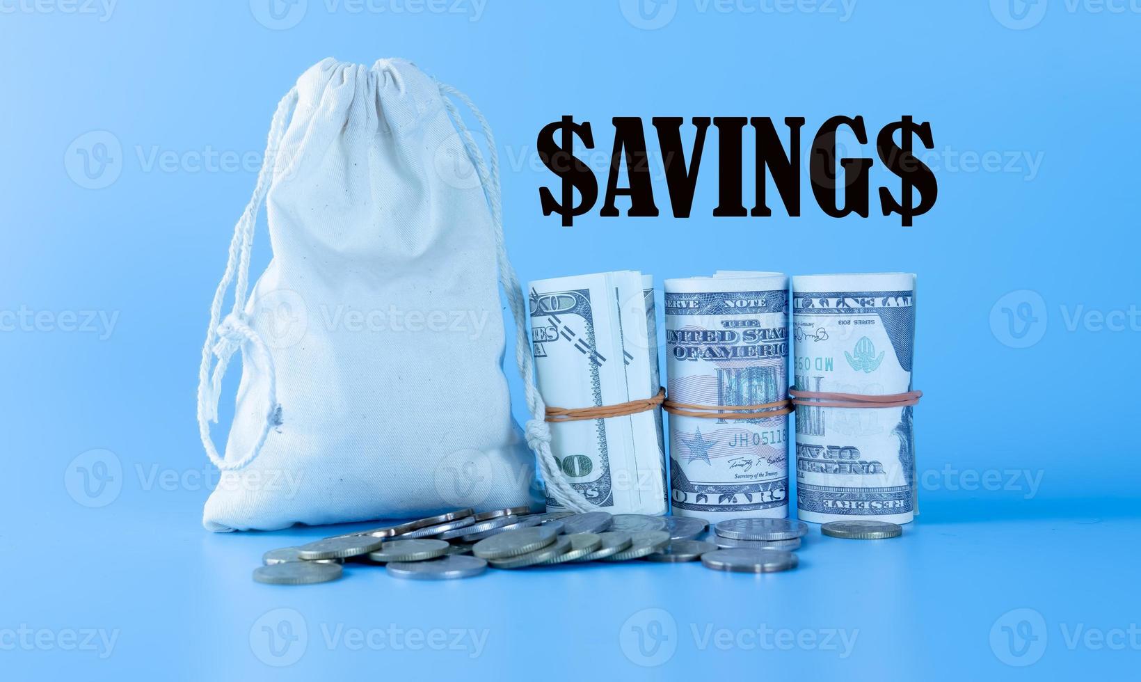 Saving Concept Money and Coins photo