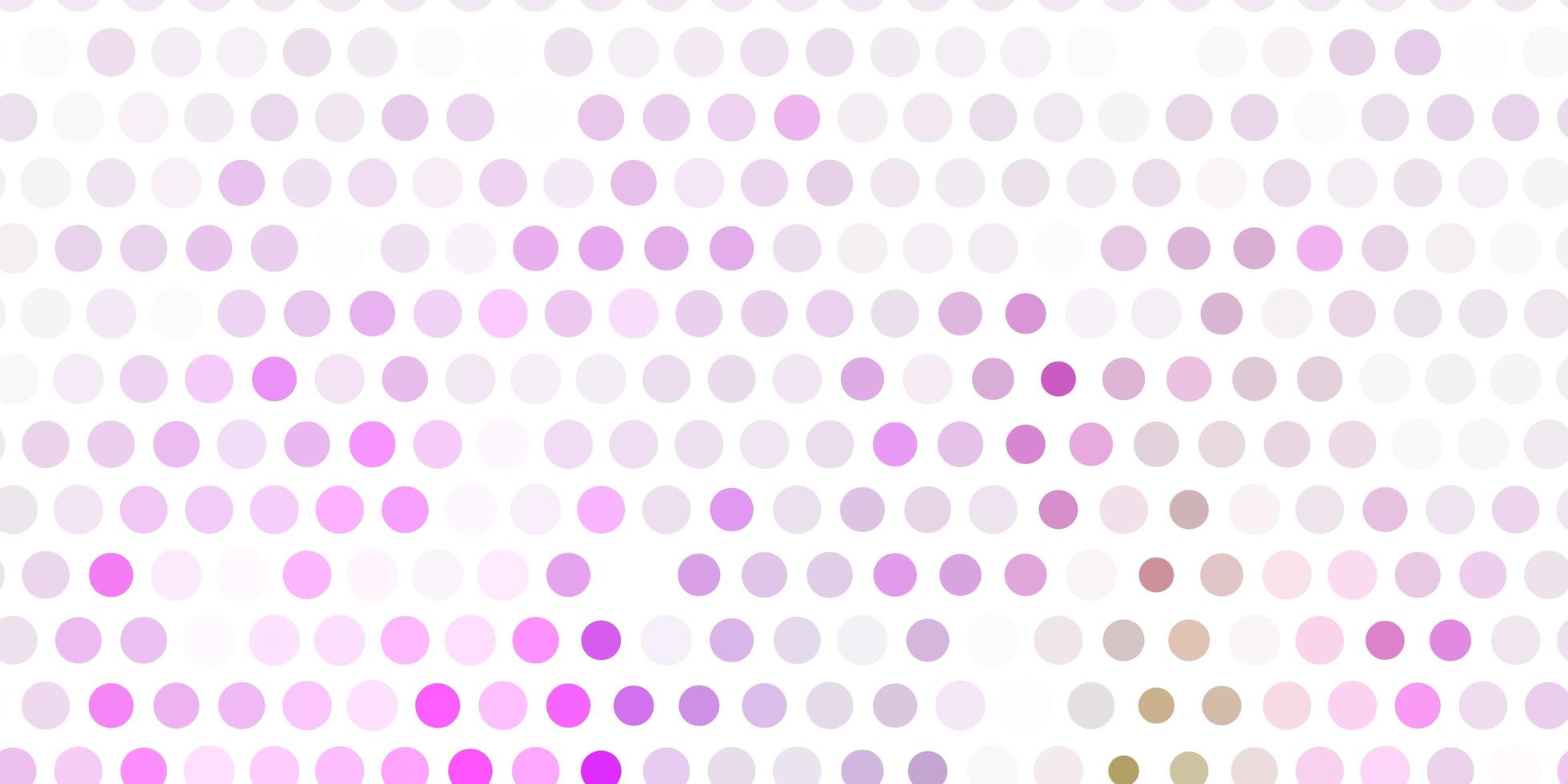 Light pink, green vector background with spots.