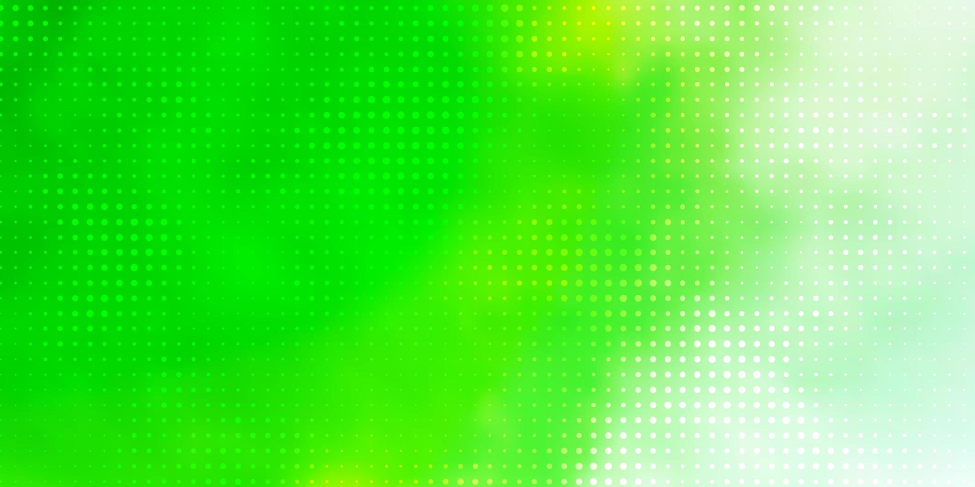 Light Green vector backdrop with circles.