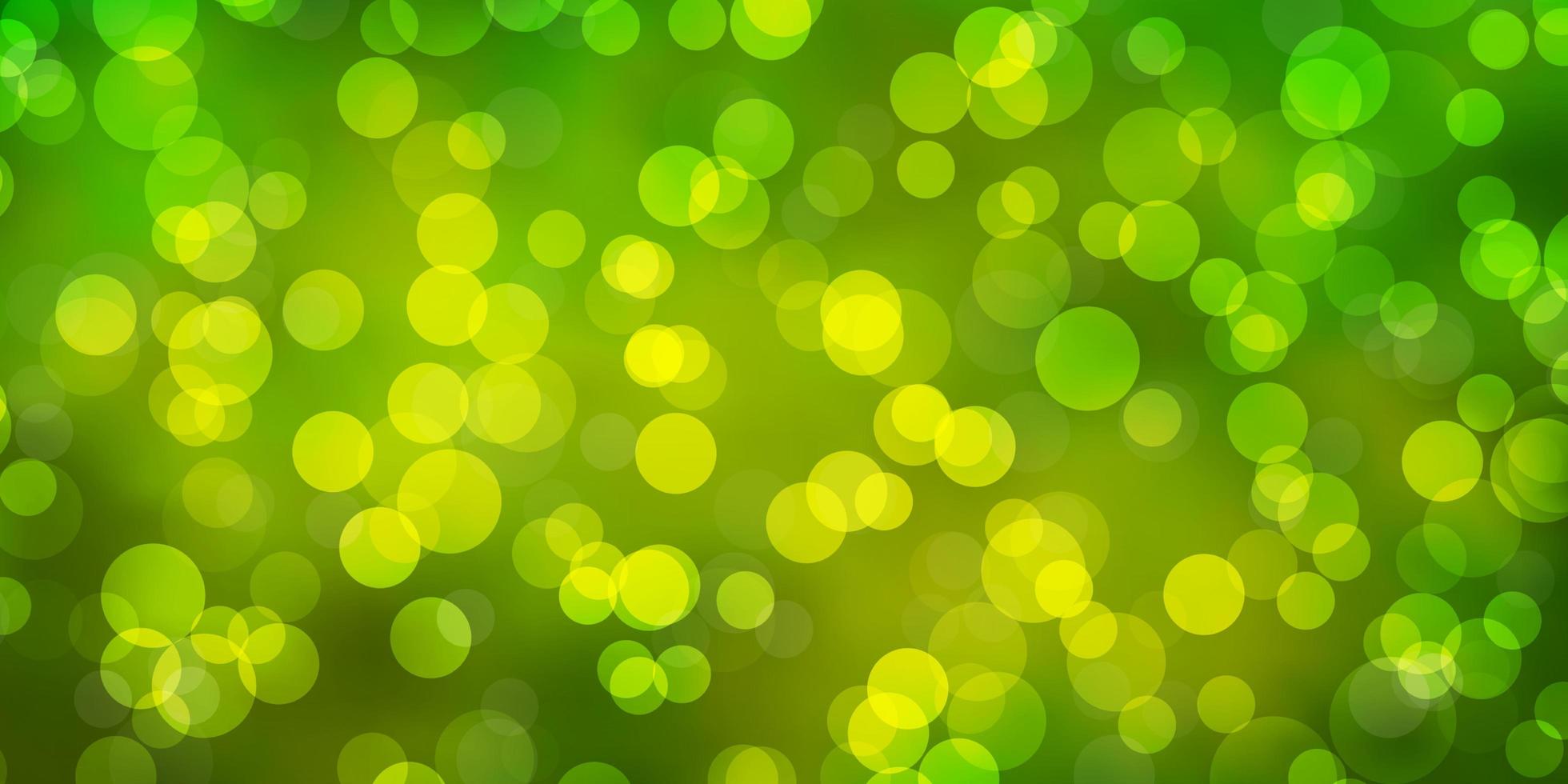 Light Green vector pattern with spheres.