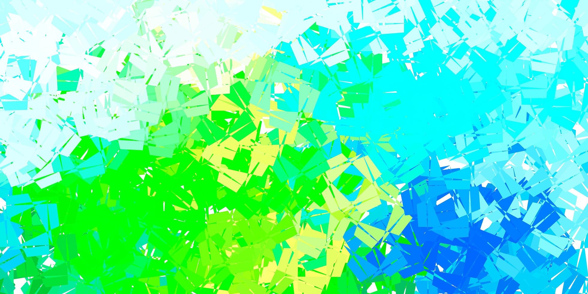 diseño de polígono degradado vectorial azul claro, verde. vector