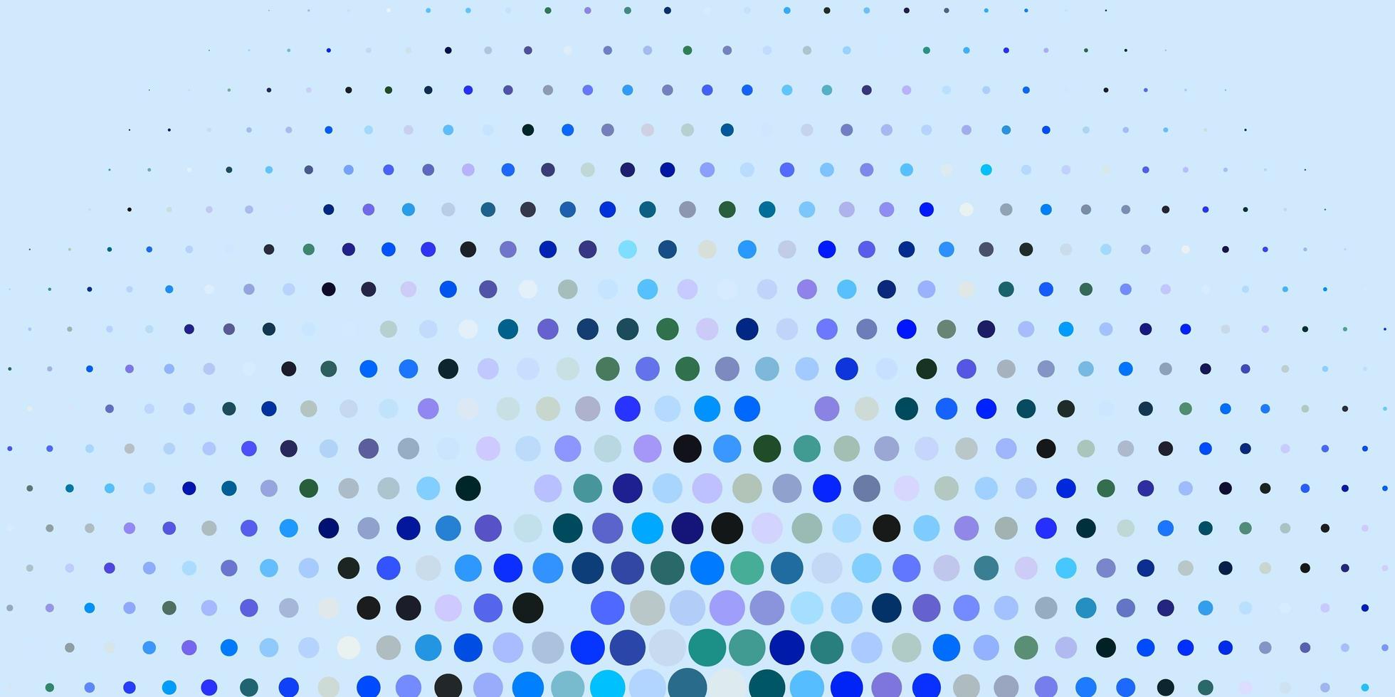 Dark BLUE vector background with spots.