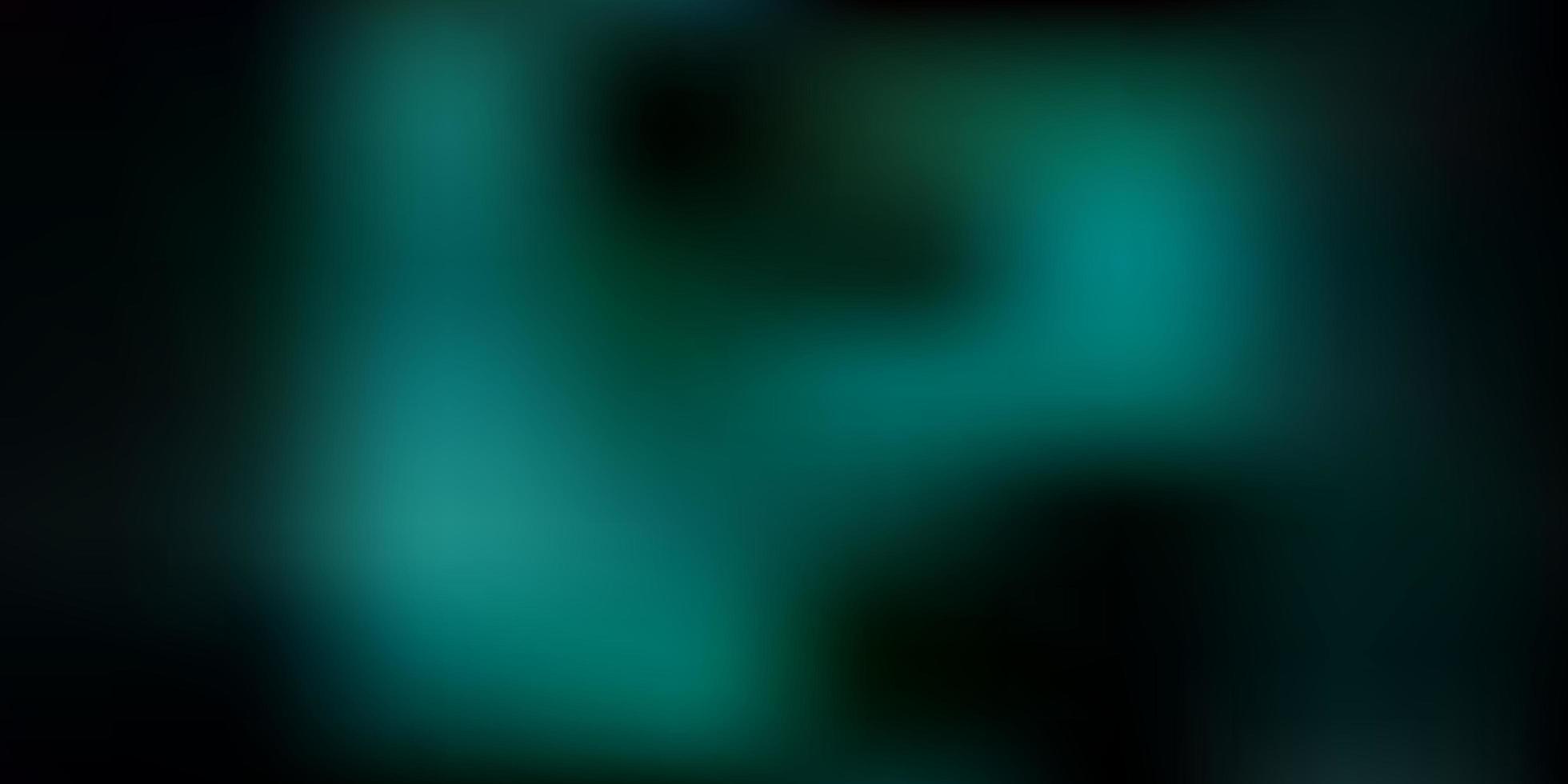 Dark green vector blurred template.