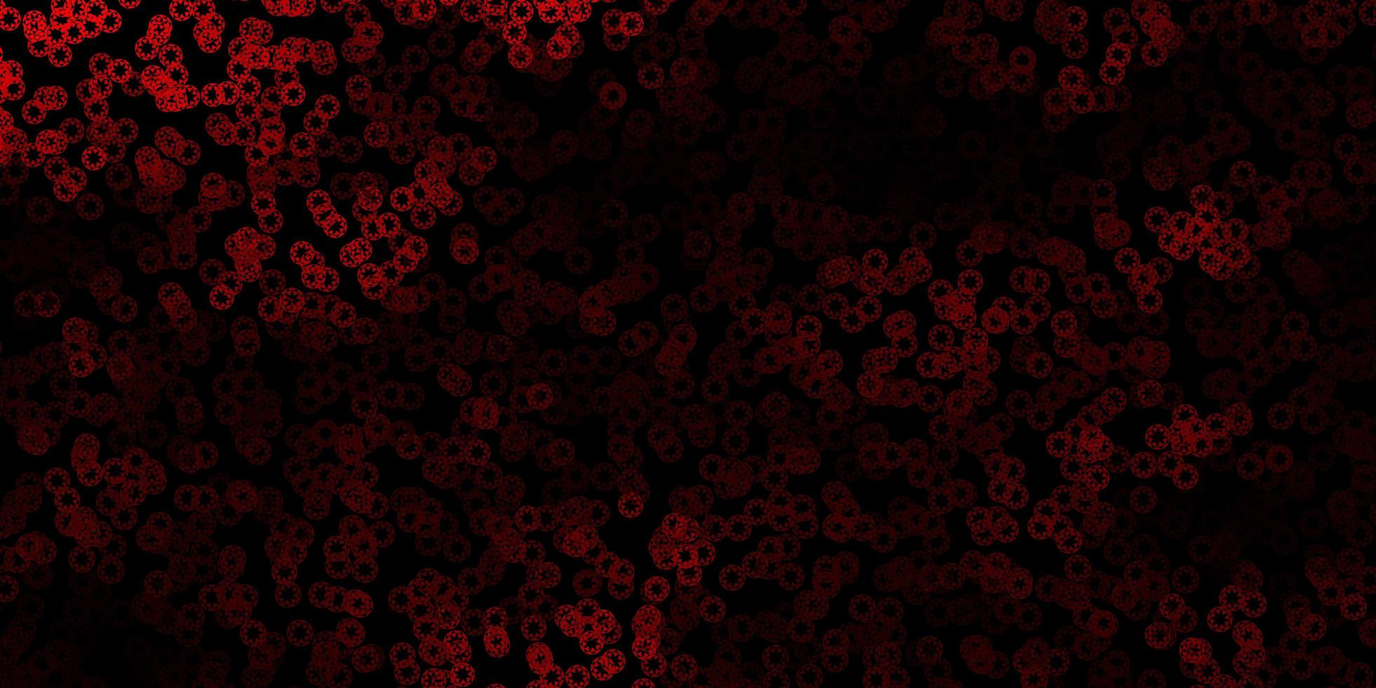 Dark red vector pattern with spheres.