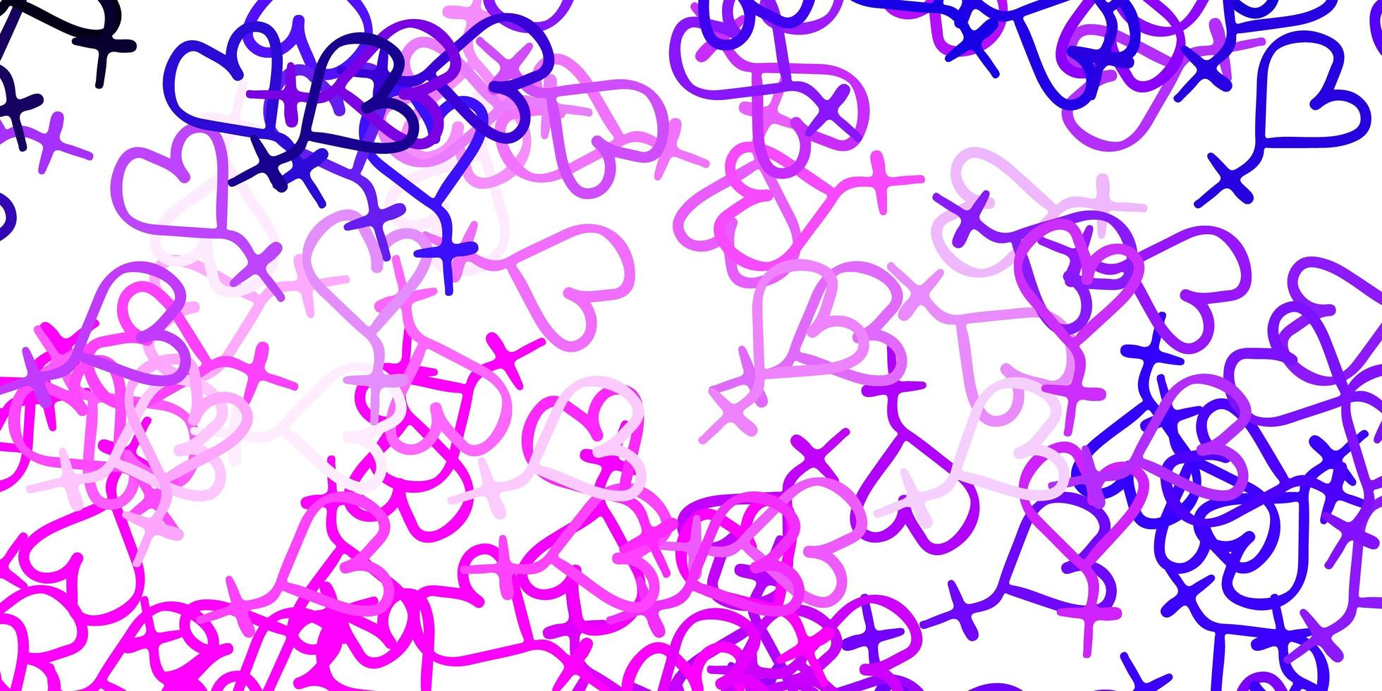 Light Purple, Pink vector pattern with feminism elements.