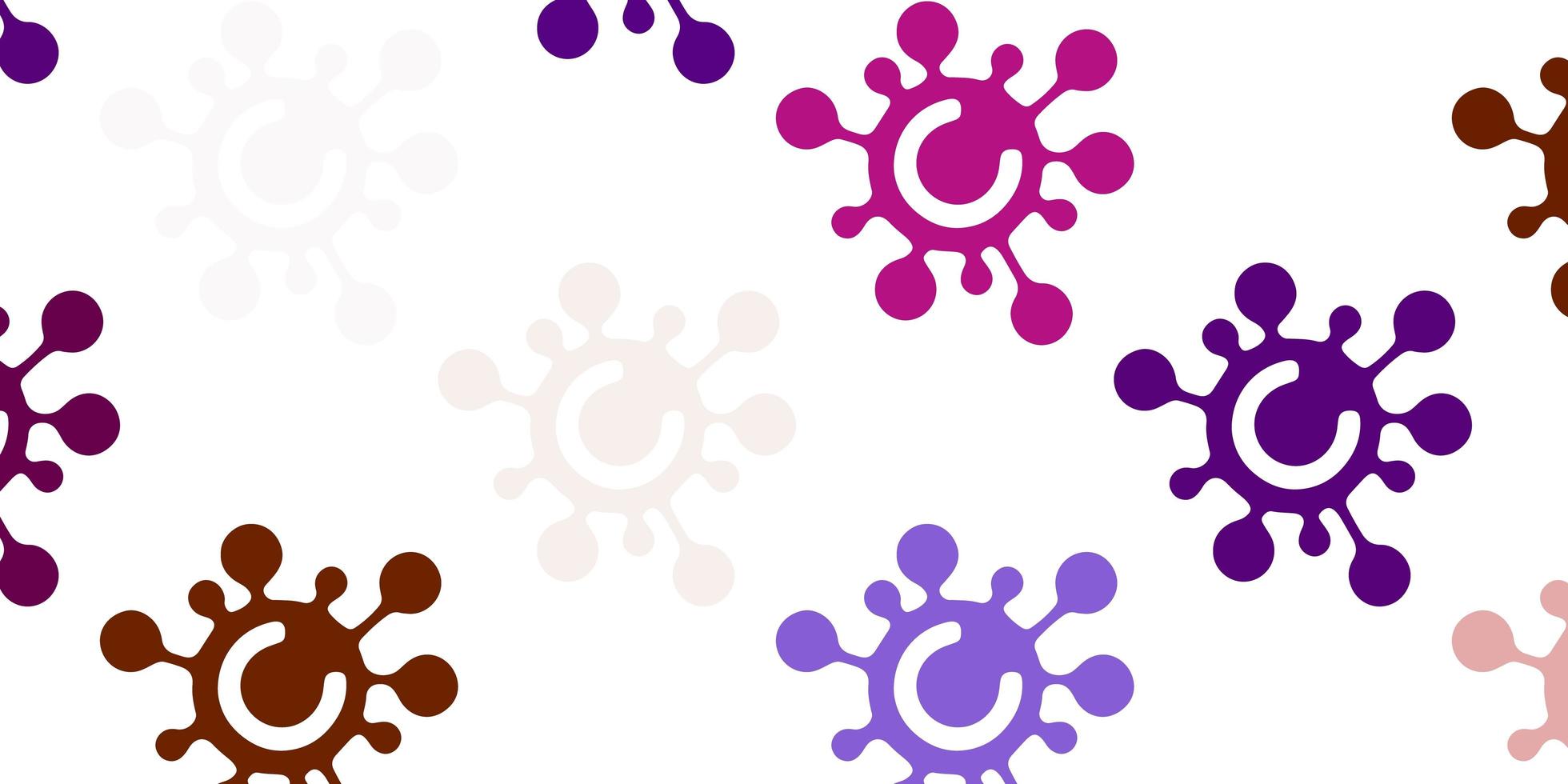 Light Multicolor vector texture with disease symbols.