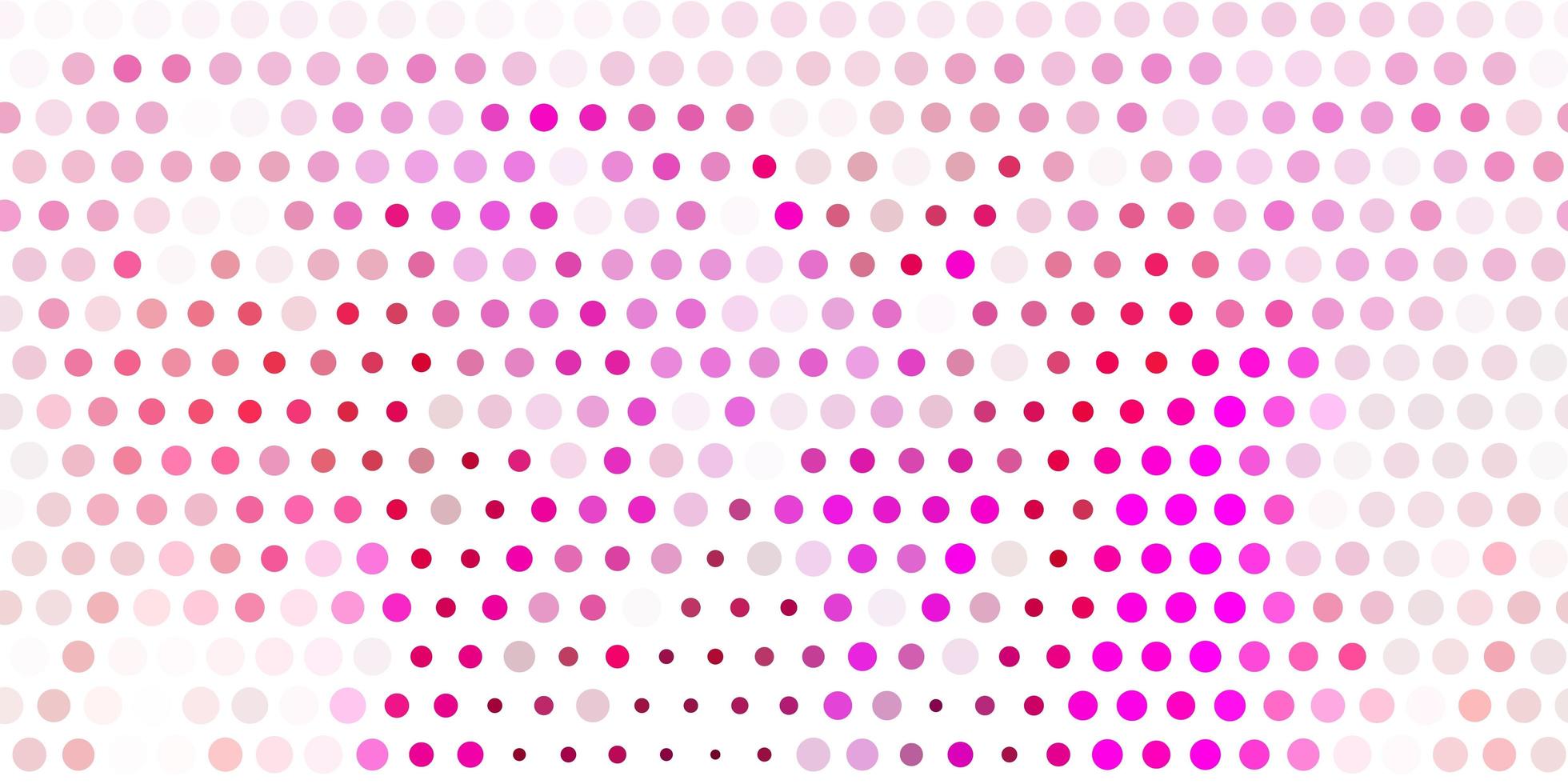 Fondo de vector rosa claro con burbujas.