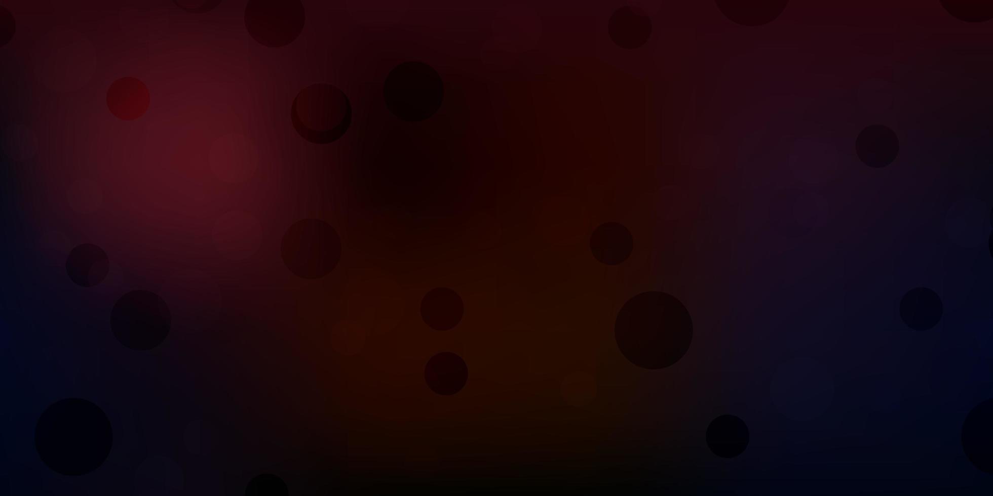 Dark pink, yellow vector pattern with abstract shapes.
