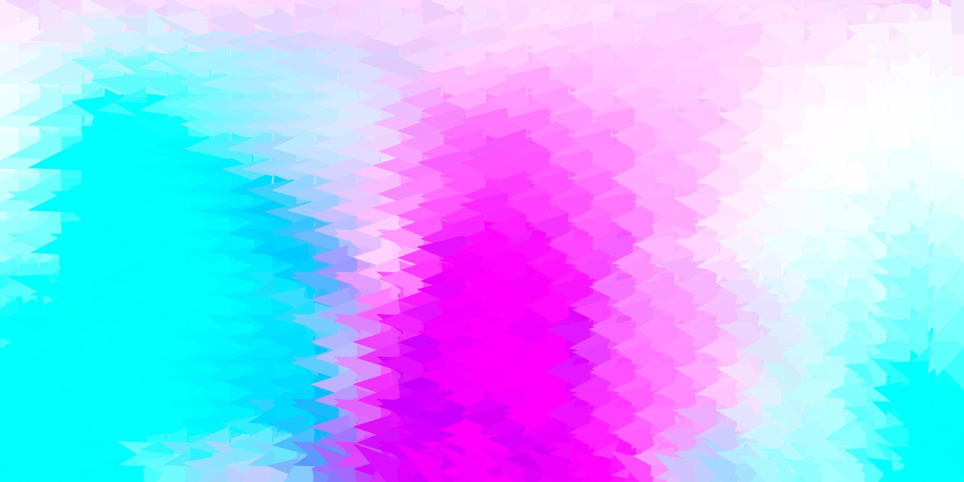 Light pink, blue vector gradient polygon texture.