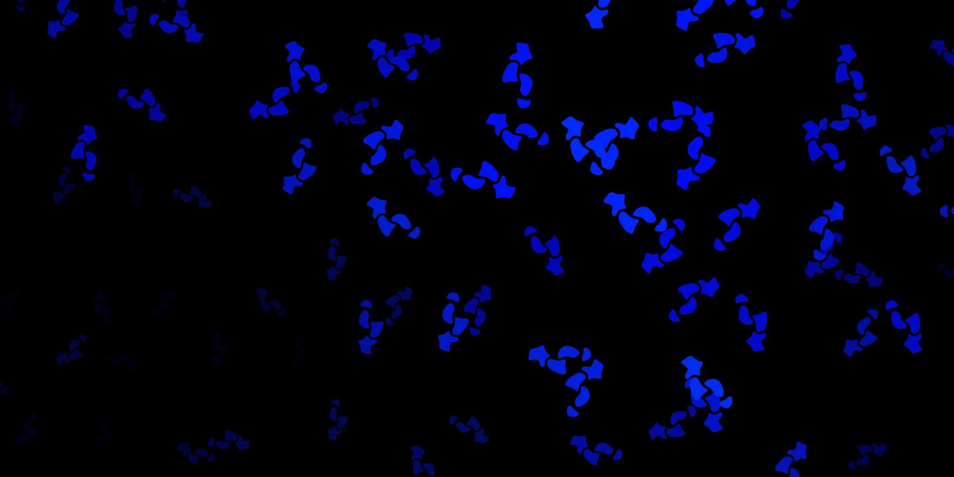 Dark blue vector template with abstract forms.