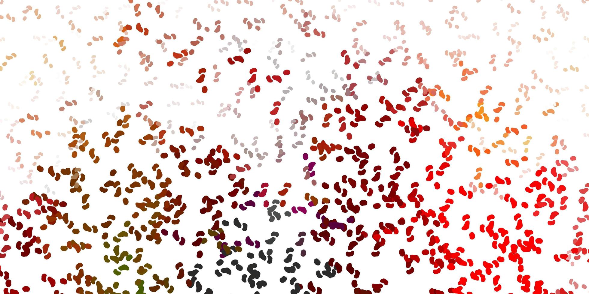 Light orange vector background with random forms.