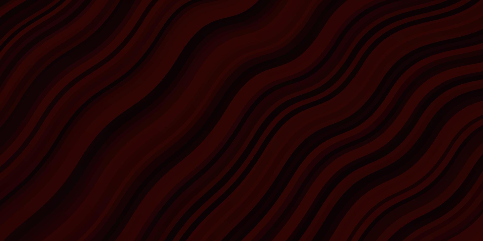 Dark Red vector pattern with wry lines.
