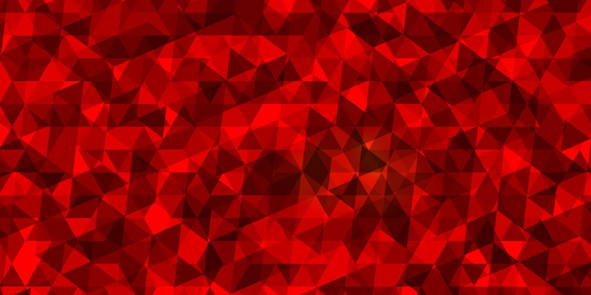 Fondo de vector rojo, amarillo claro con estilo poligonal.