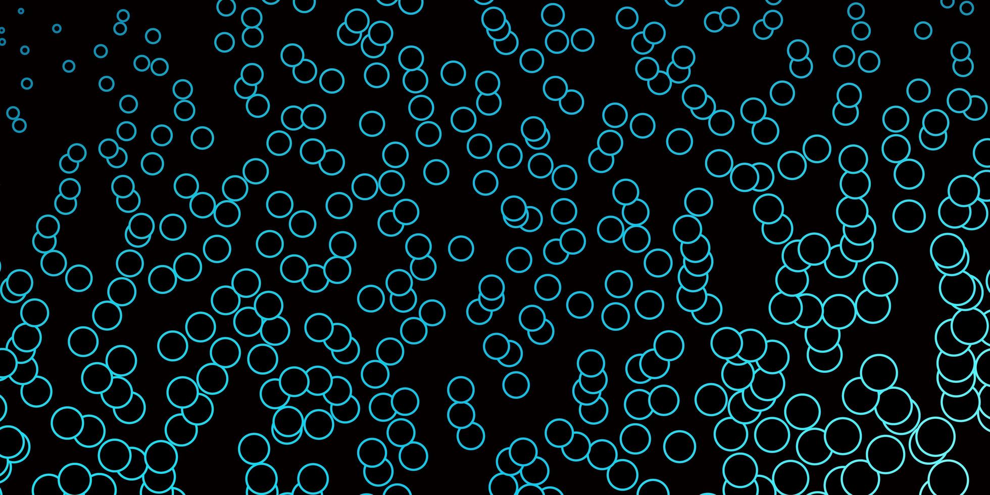 Dark BLUE vector pattern with circles.