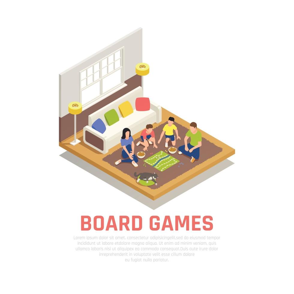 Board Games Concept Vector Illustration