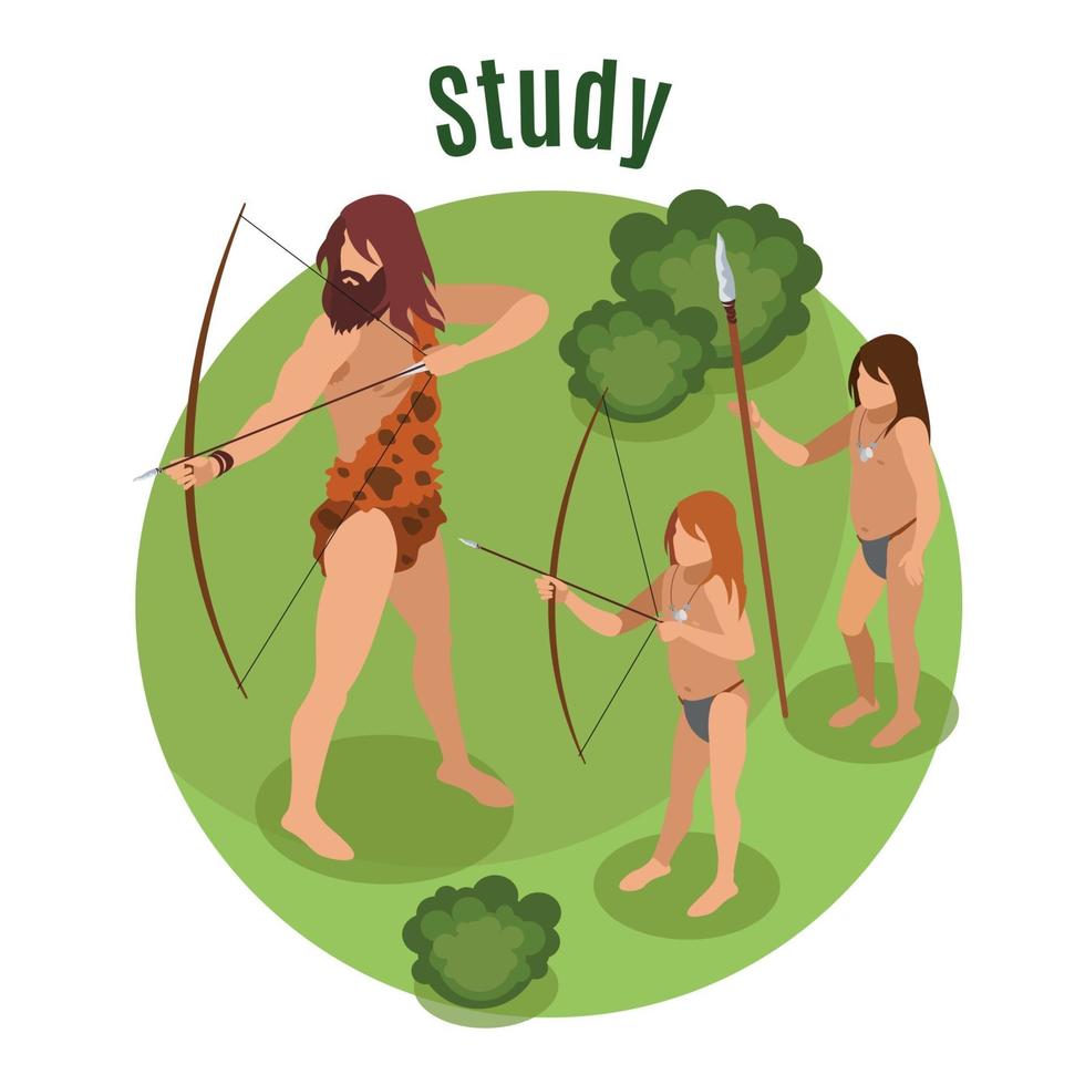 Stone Age Concept Vector Illustration