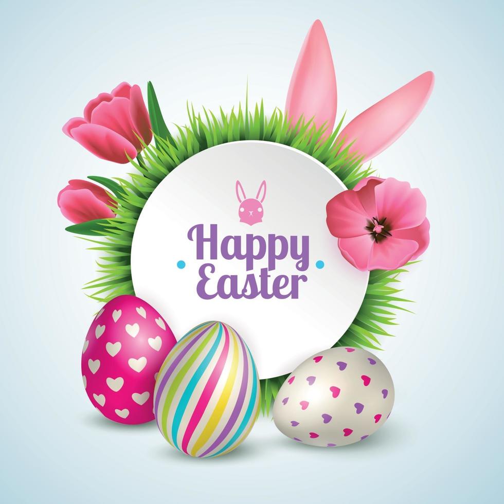 Easter Realistic Illustration Vector Illustration