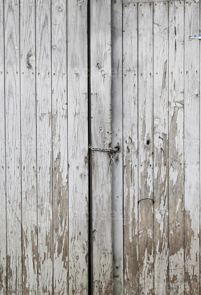 Old wooden door photo