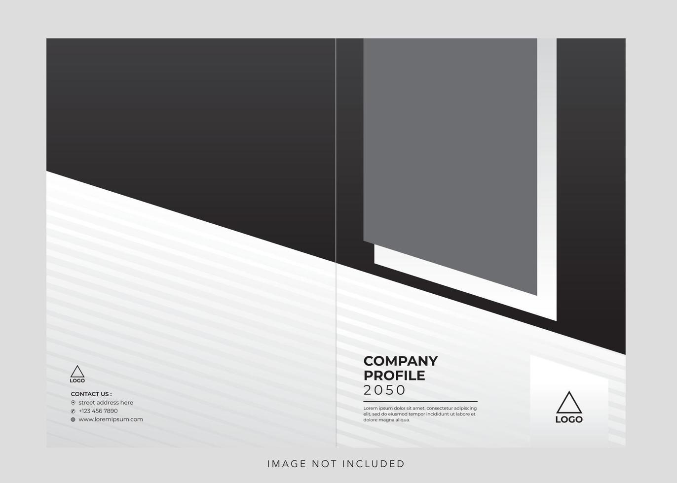 business corporate company profile cover vector