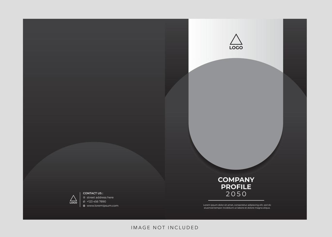 business corporate company profile cover vector