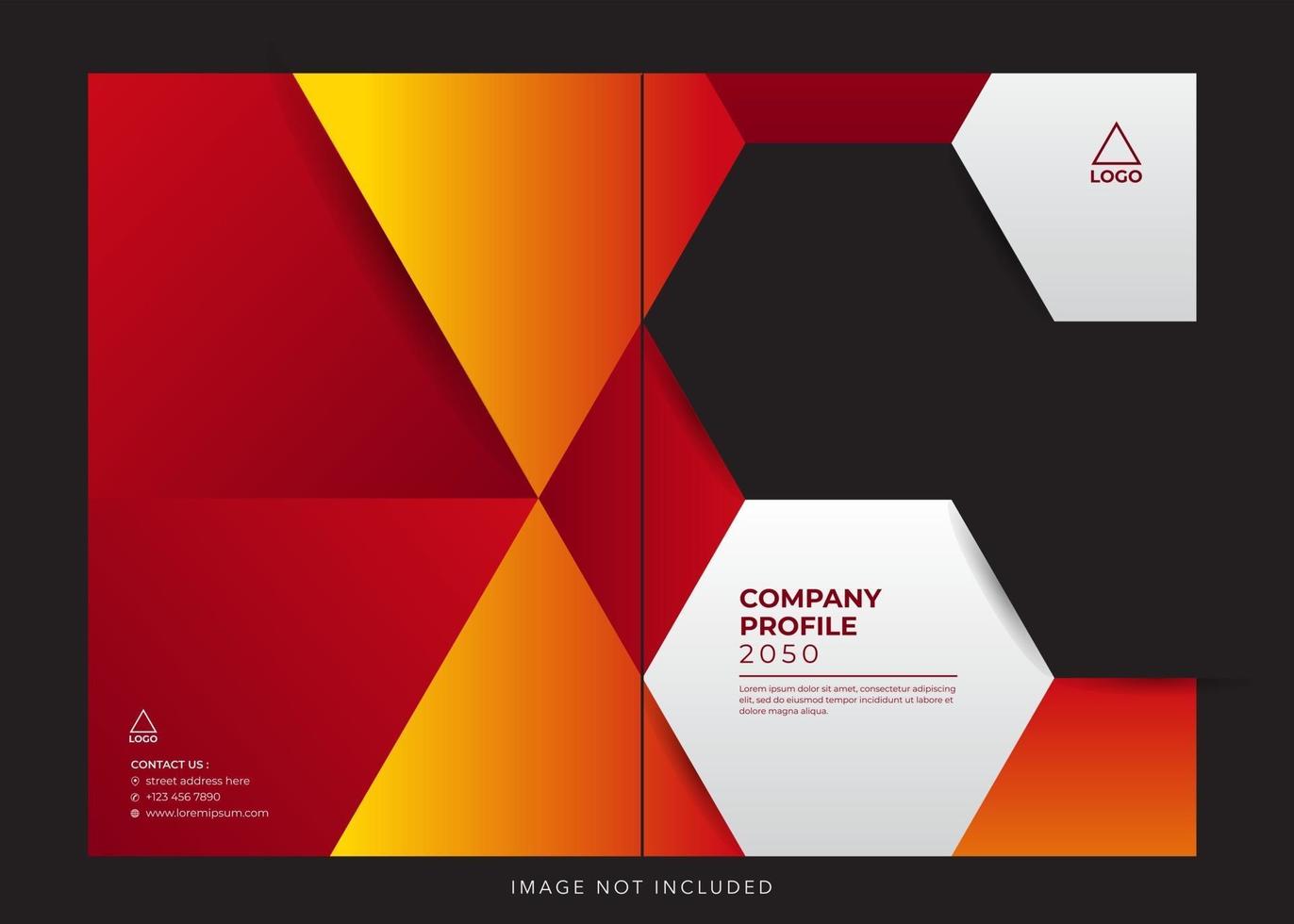 business corporate company profile cover vector