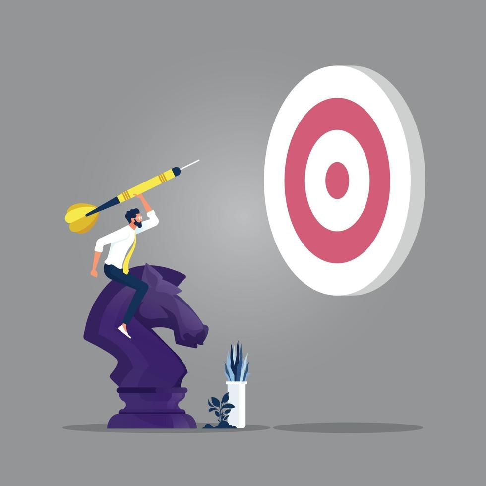 Hit business targets-Targeting the business concept vector