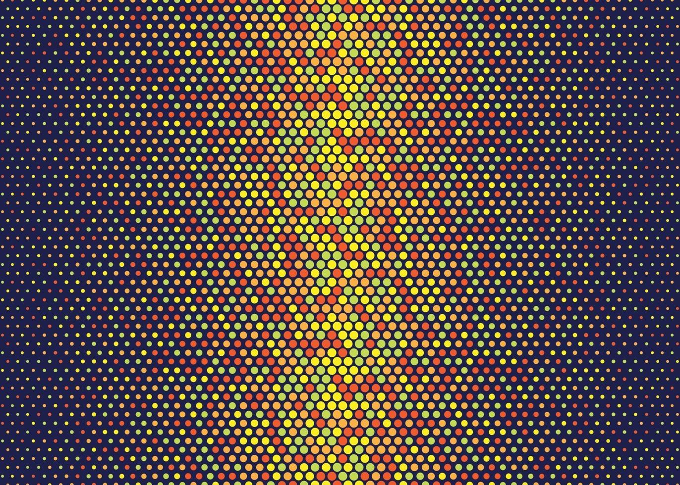 Abstract halftone hot color gradient dot vector