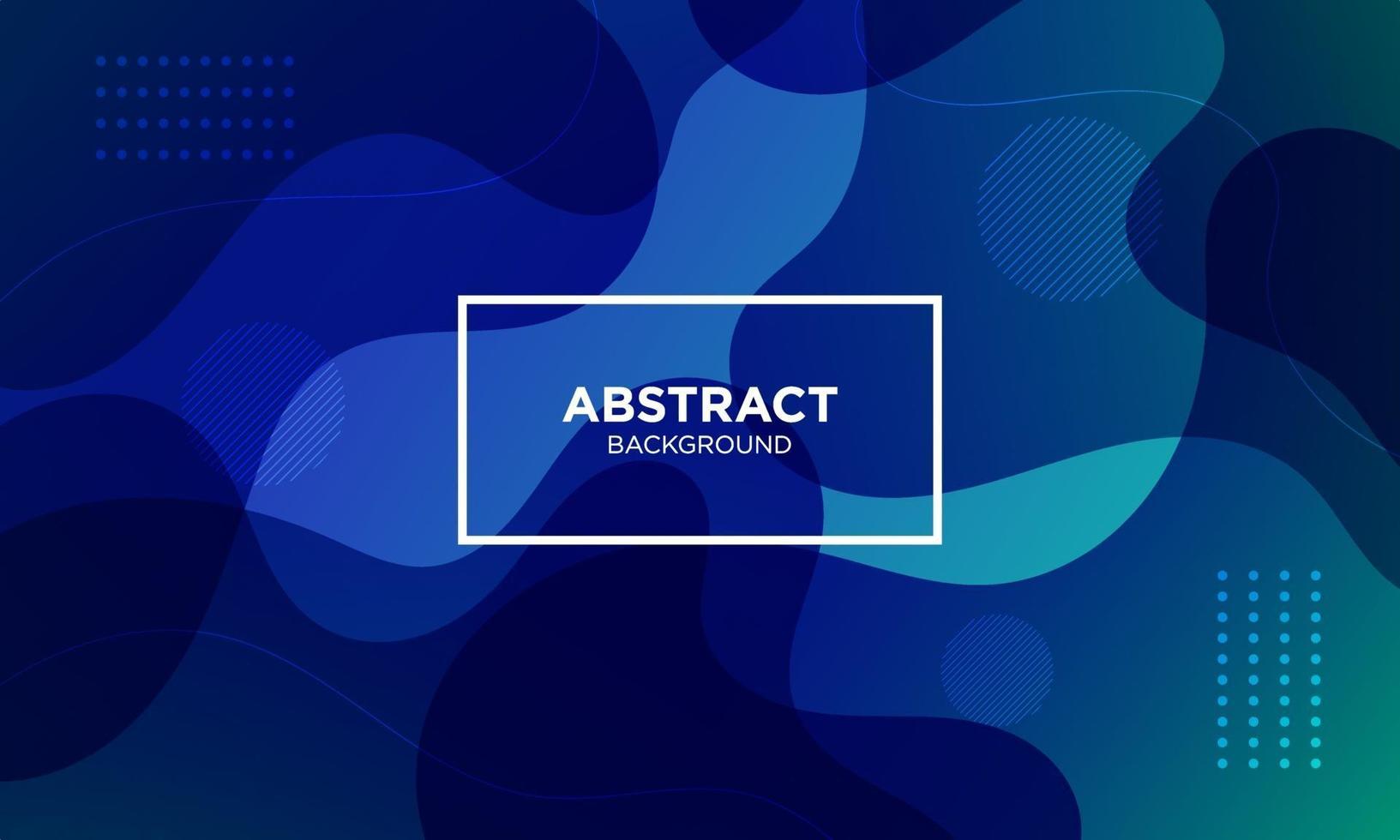 Abstract Blue Fluid Wave Background vector